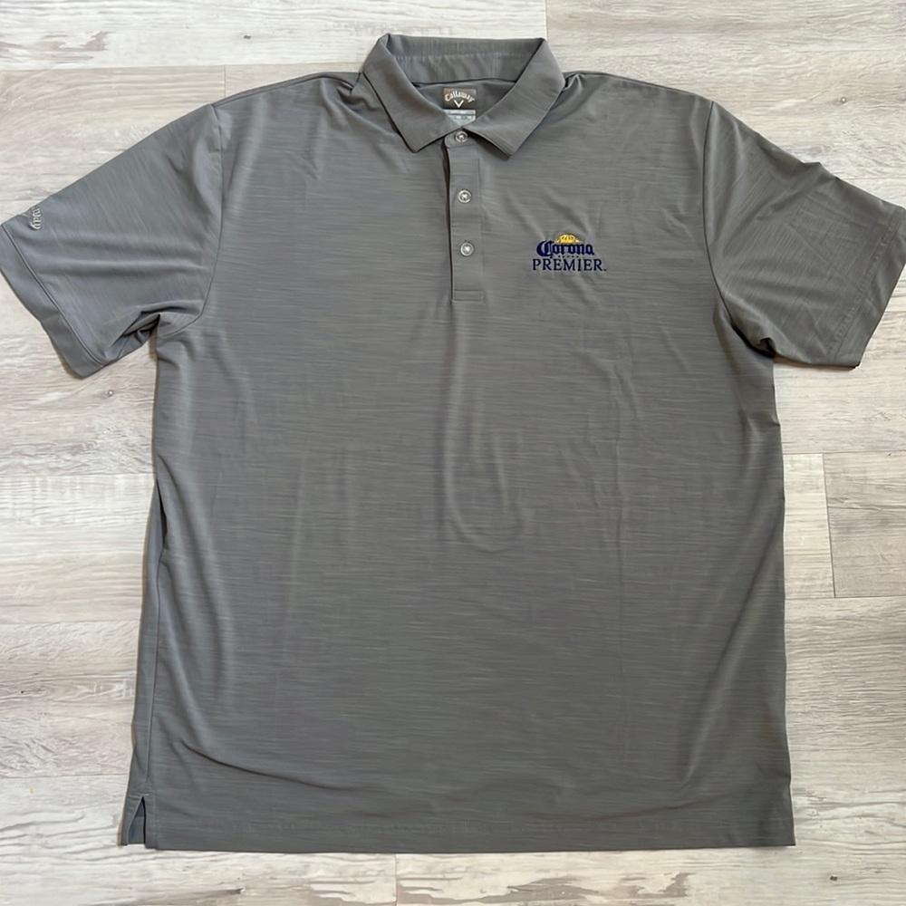 Callaway Corona Premier On-Tour Steel Gray Golf Polo Men’s XL